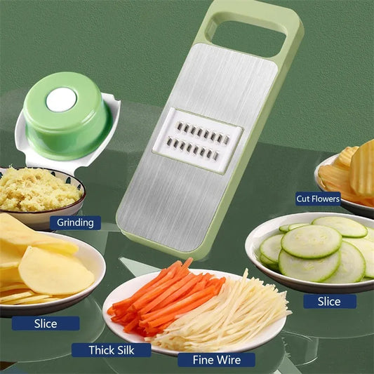 5-in-1 Multifunctional High-Quality Vegetable & Fruit Slicer With Five Changeable Blades