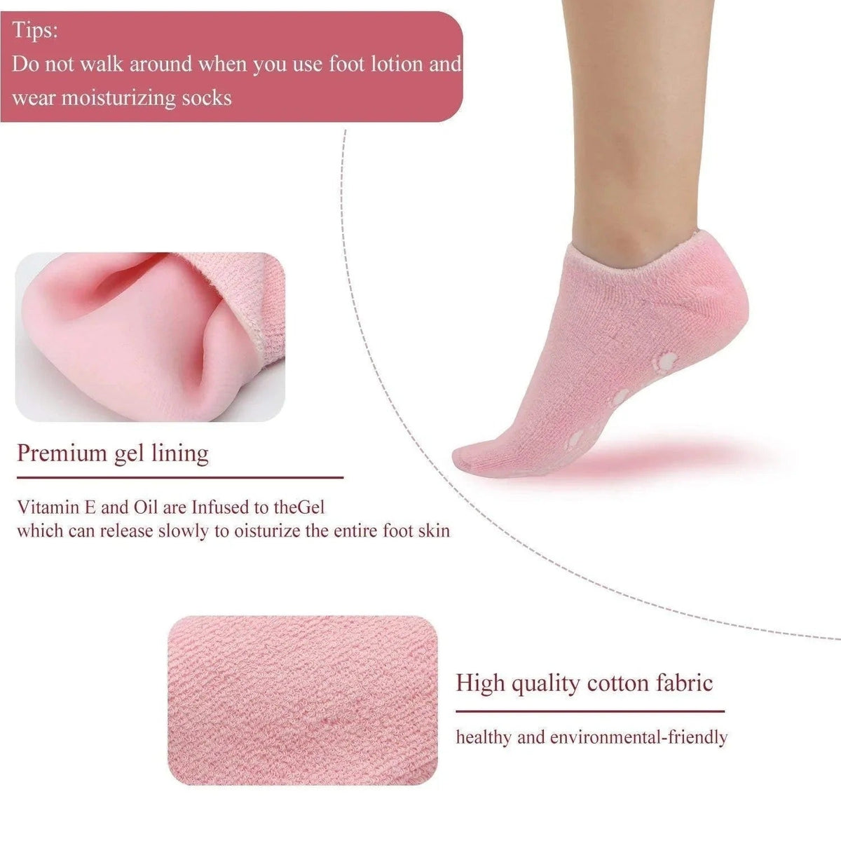 (Buy 1 Get 1 Free ) Silicon Socks For Unisex Men& Women