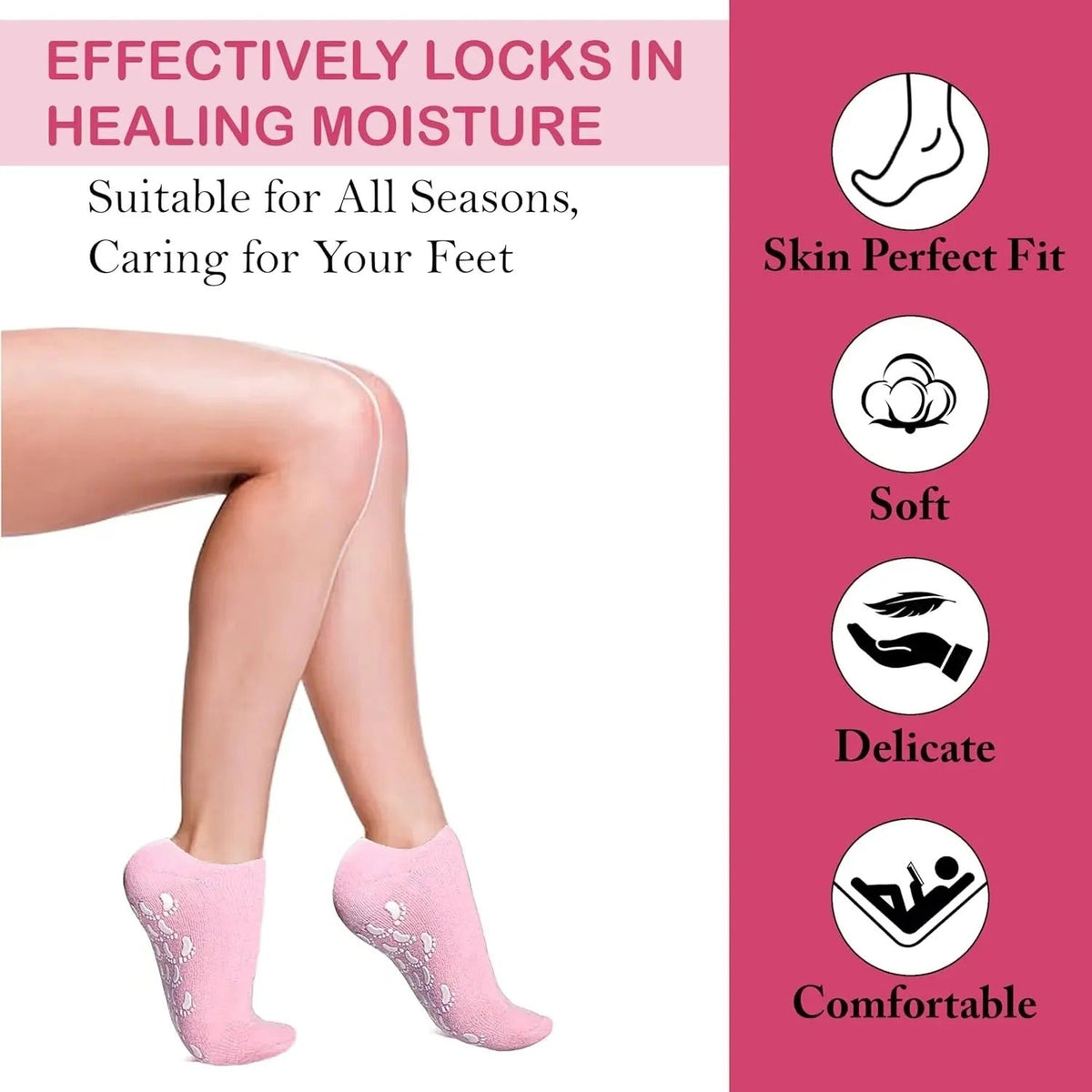 (Buy 1 Get 1 Free ) Silicon Socks For Unisex Men& Women