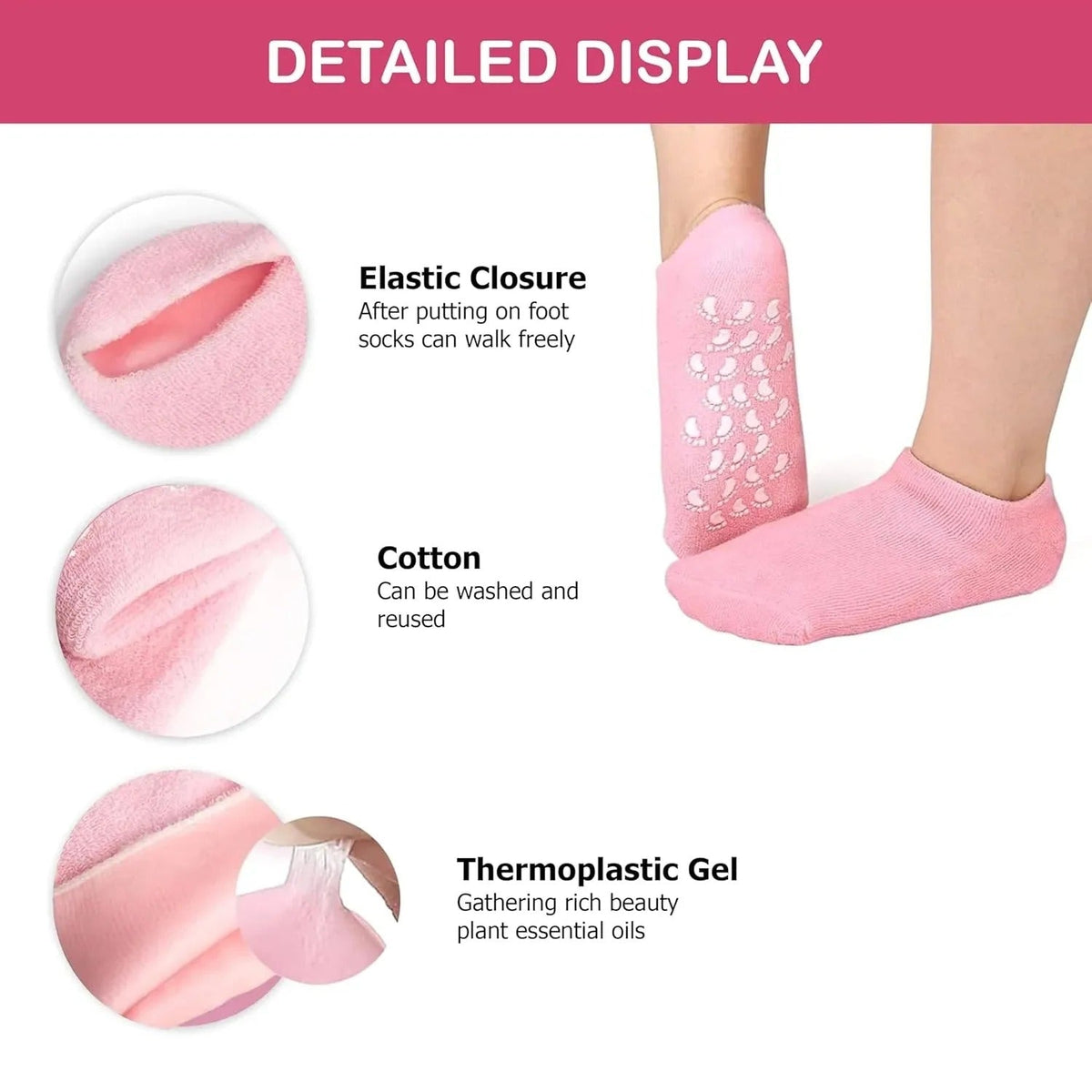 (Buy 1 Get 1 Free ) Silicon Socks For Unisex Men& Women